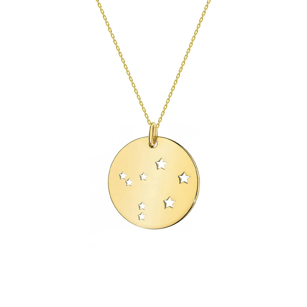Collana in Oro con Medaglia Costellazione