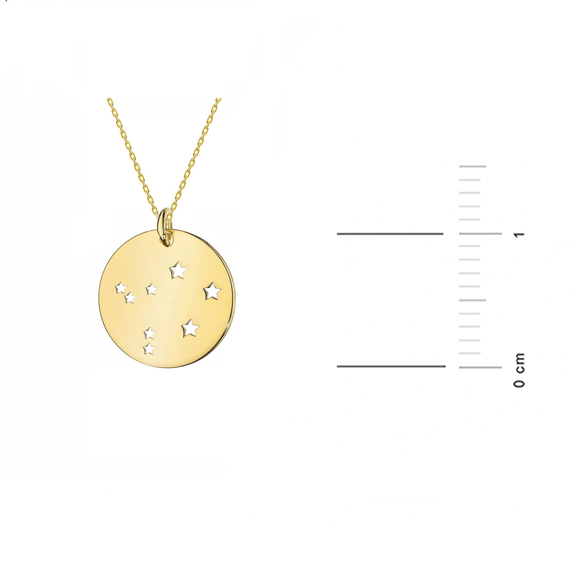Collana in Oro con Medaglia Costellazione