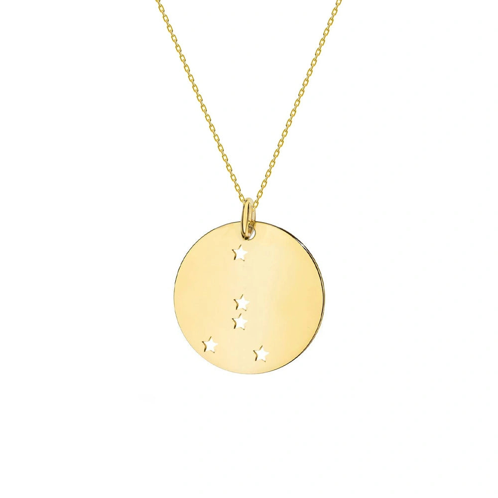 Collana in Oro con Medaglia Costellazione