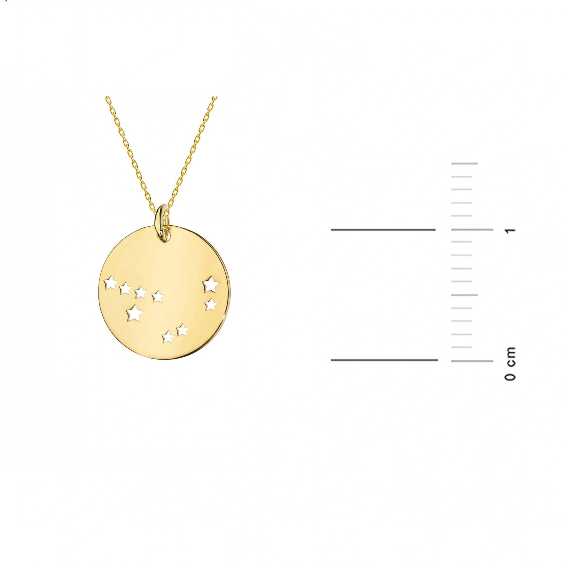 Collana in Oro con Medaglia Costellazione