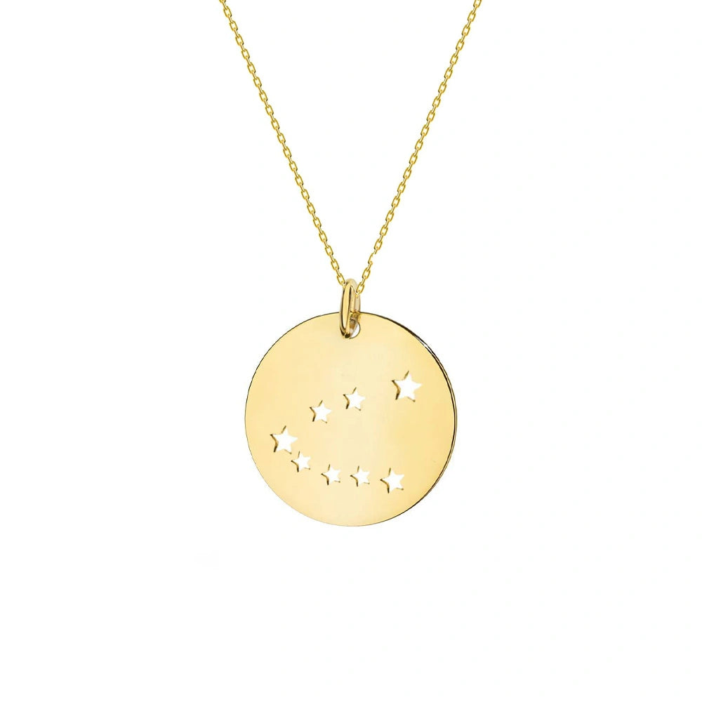 Collana in Oro con Medaglia Costellazione