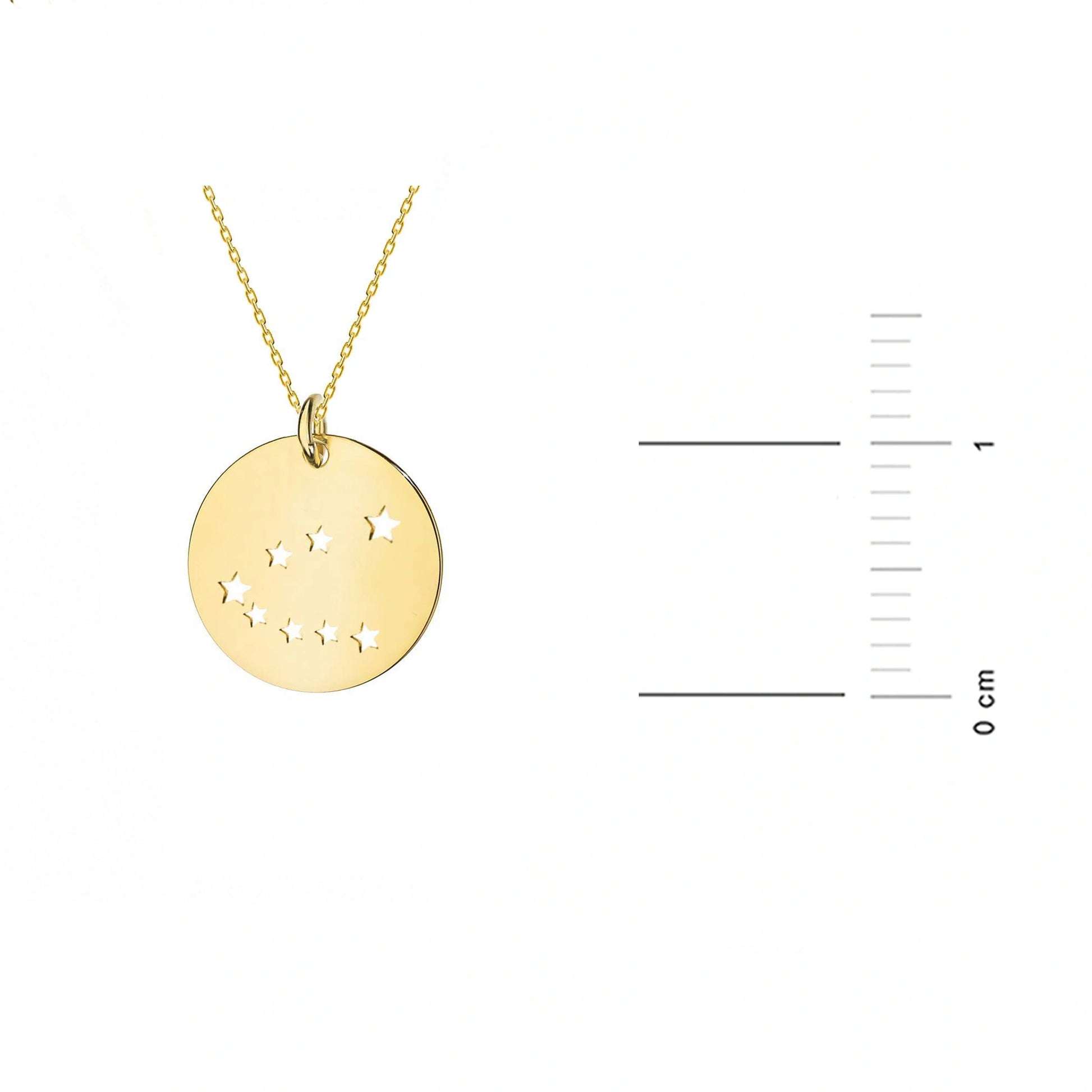 Collana in Oro con Medaglia Costellazione