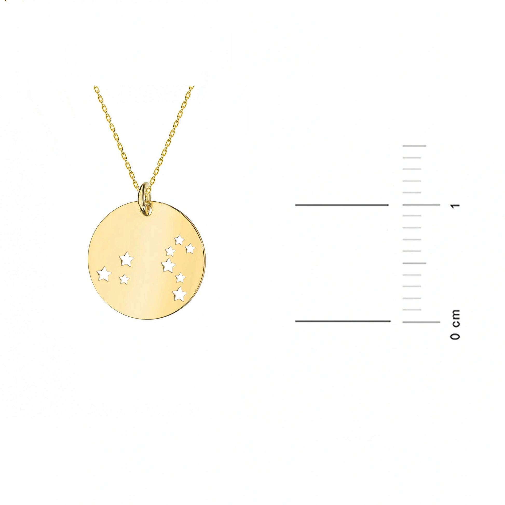 Collana in Oro con Medaglia Costellazione
