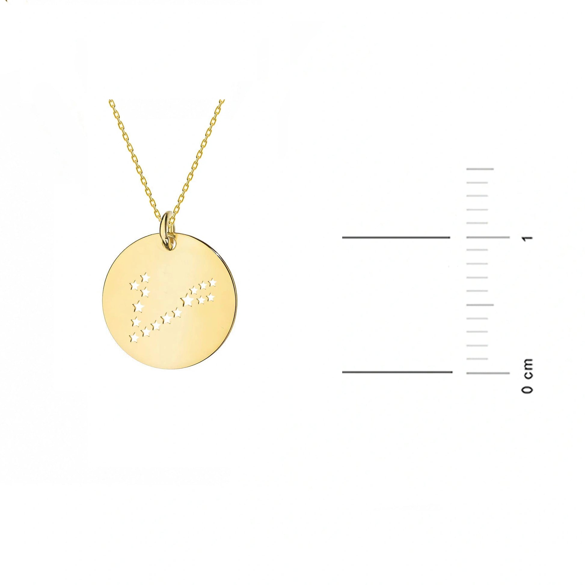 Collana in Oro con Medaglia Costellazione