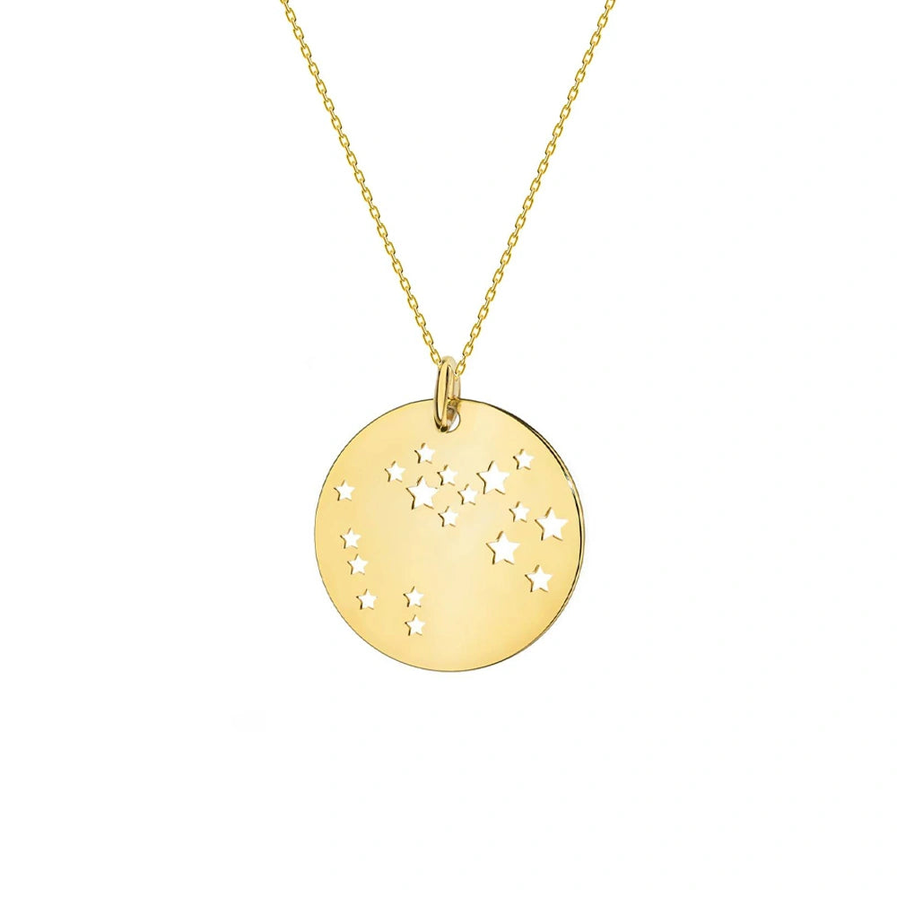Collana in Oro con Medaglia Costellazione