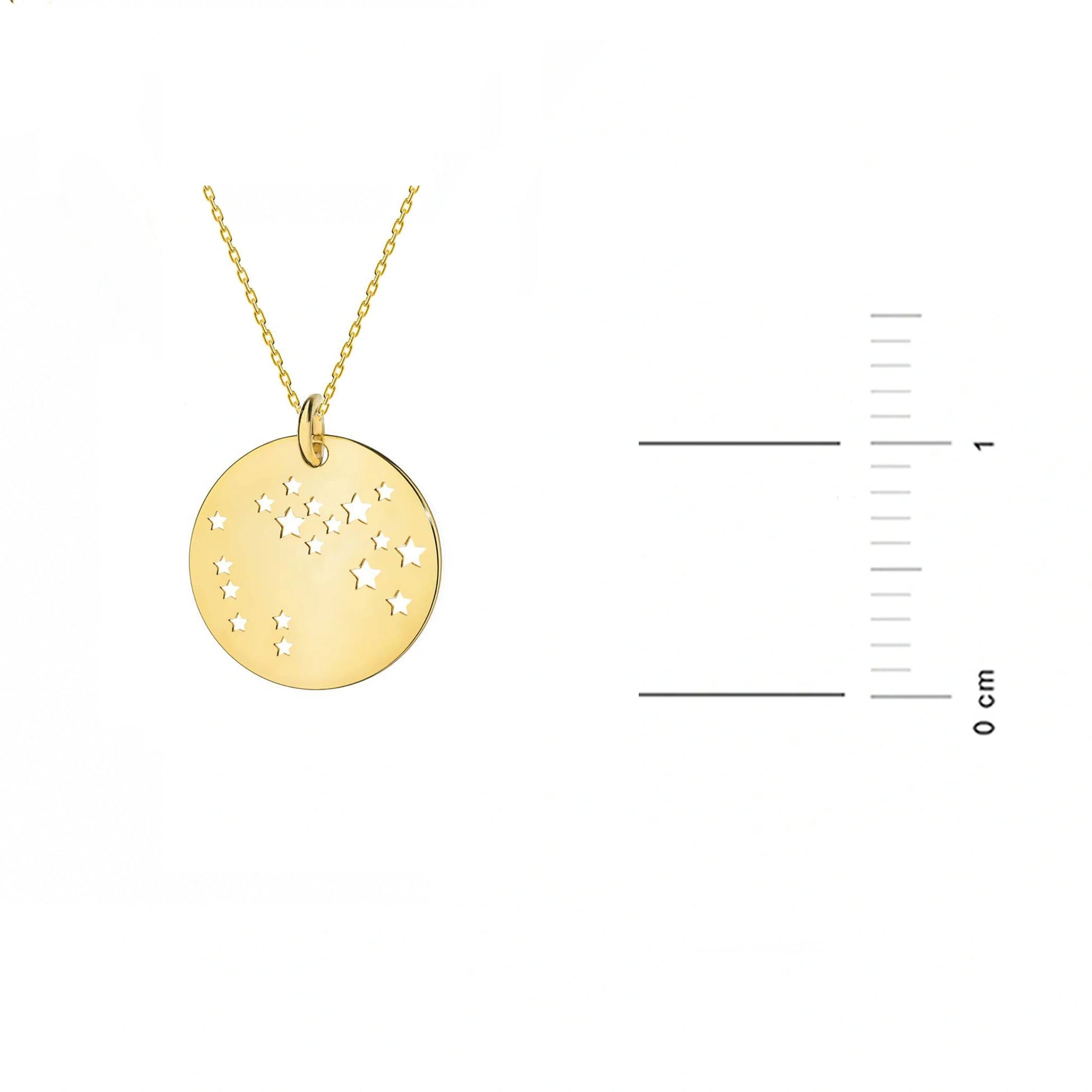 Collana in Oro con Medaglia Costellazione