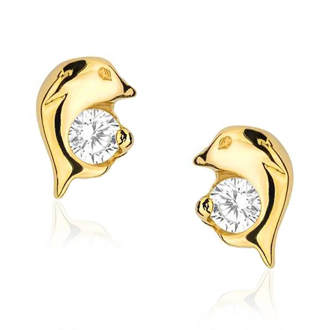 Orecchini in Oro con Delfino Kids Collection