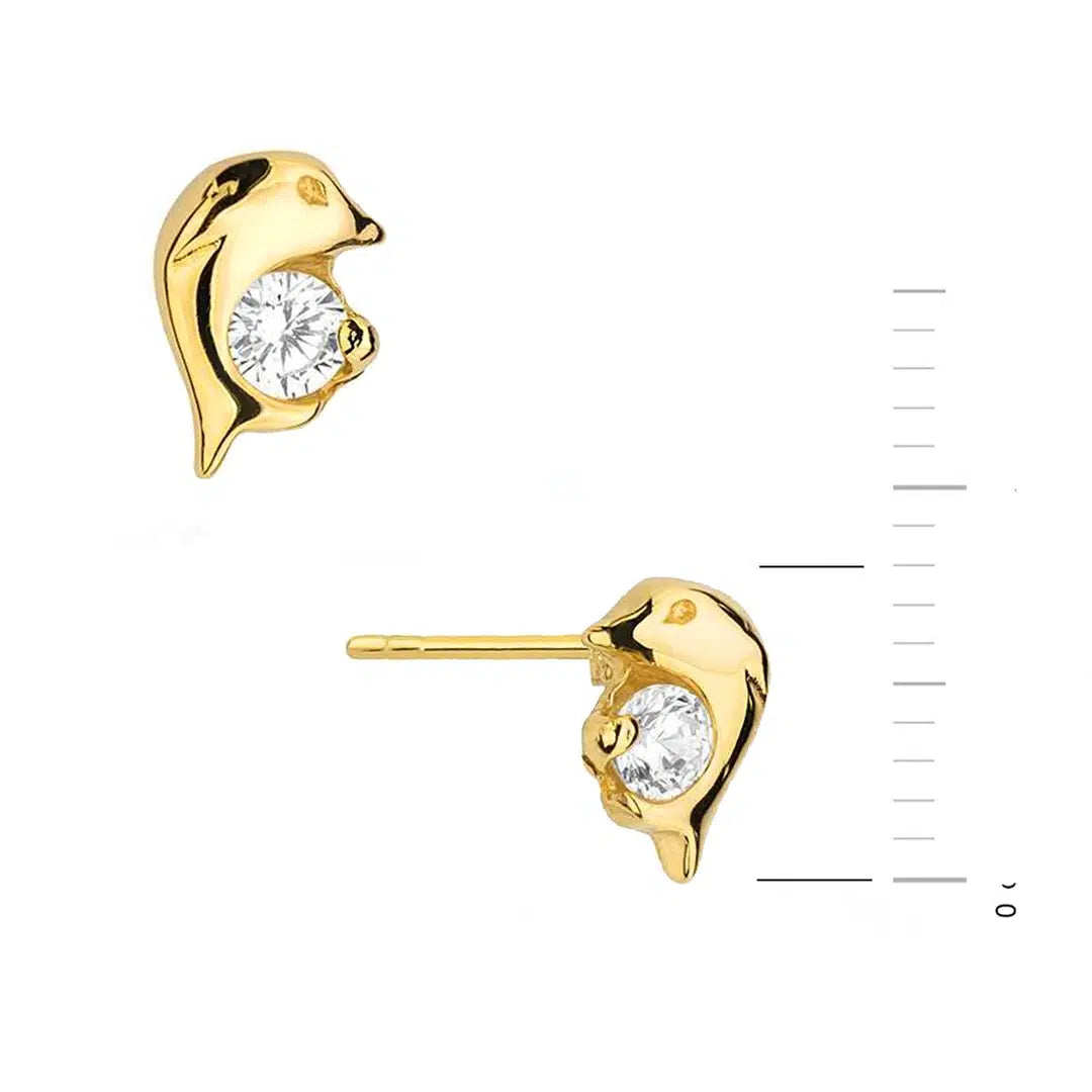 Orecchini in Oro con Delfino Kids Collection