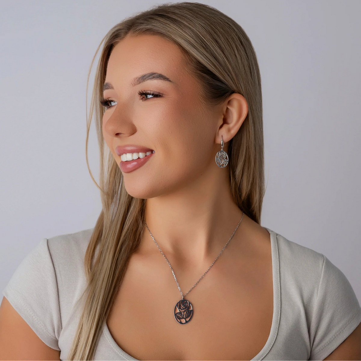 Parure avec Rose