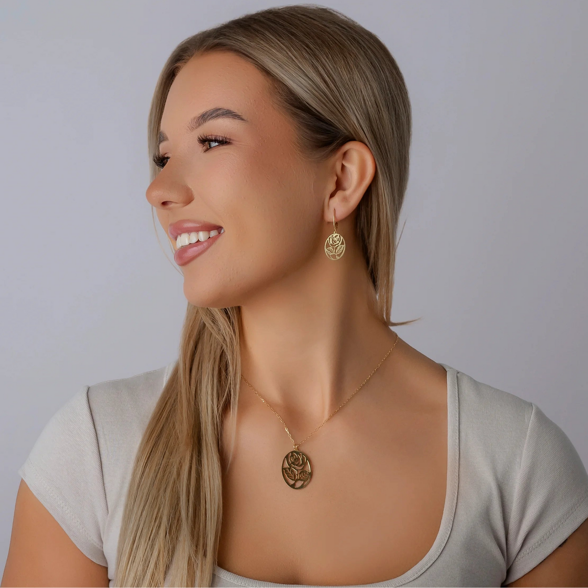 Parure avec Rose
