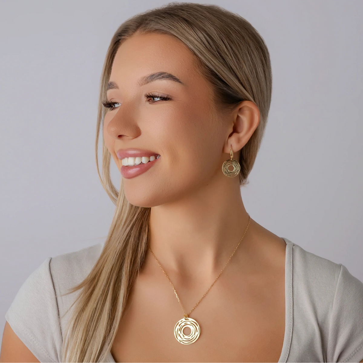 Parure avec Cercle Spirale