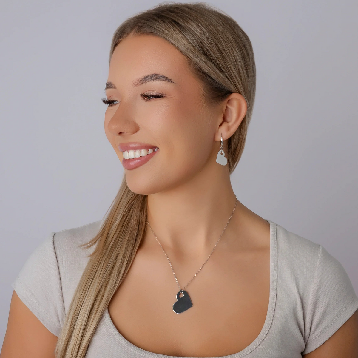 Collar con Corazón dentro de Corazón