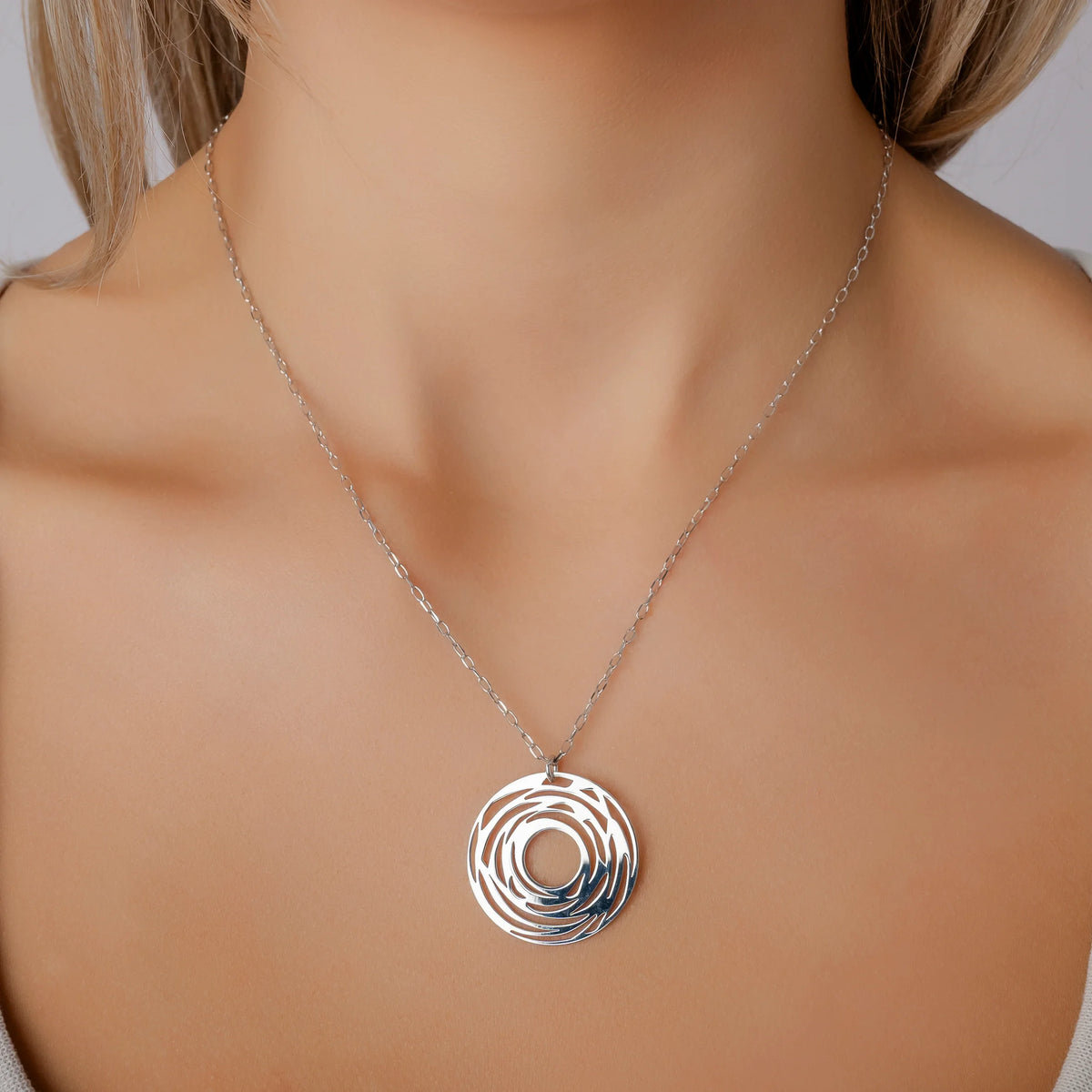 Parure avec Cercle Spirale