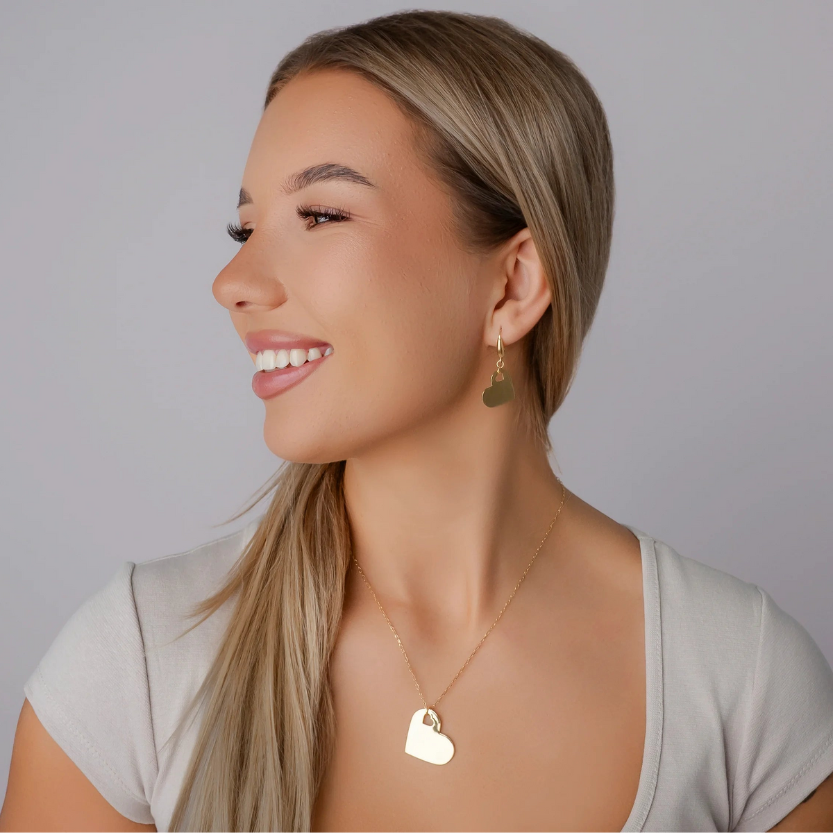 Collar con Corazón dentro de Corazón