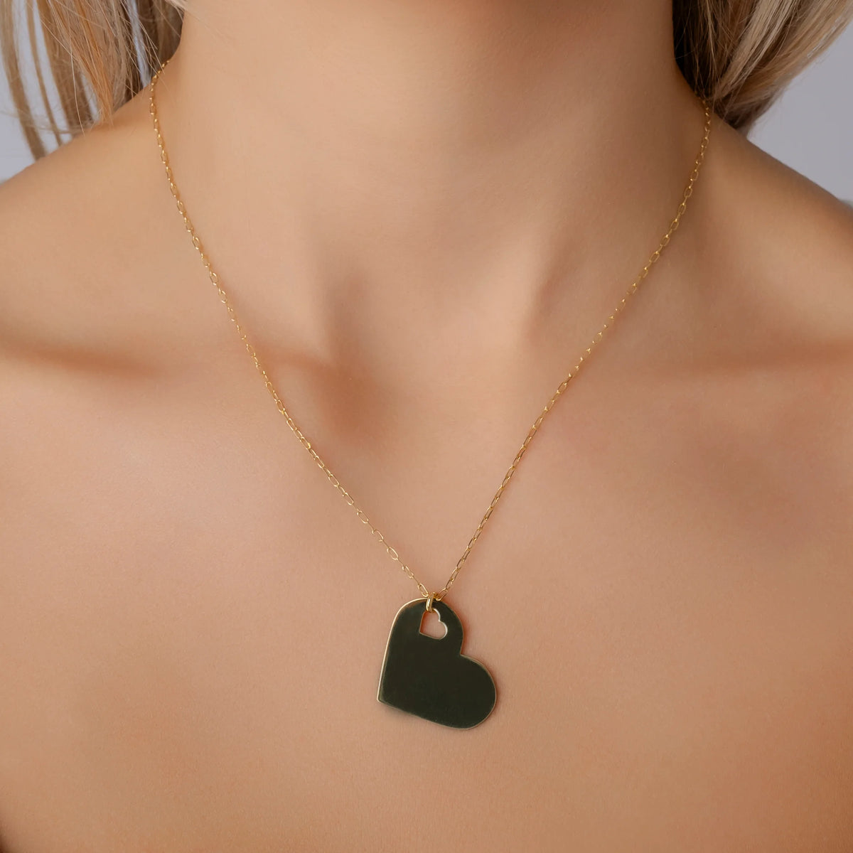 Collar con Corazón dentro de Corazón
