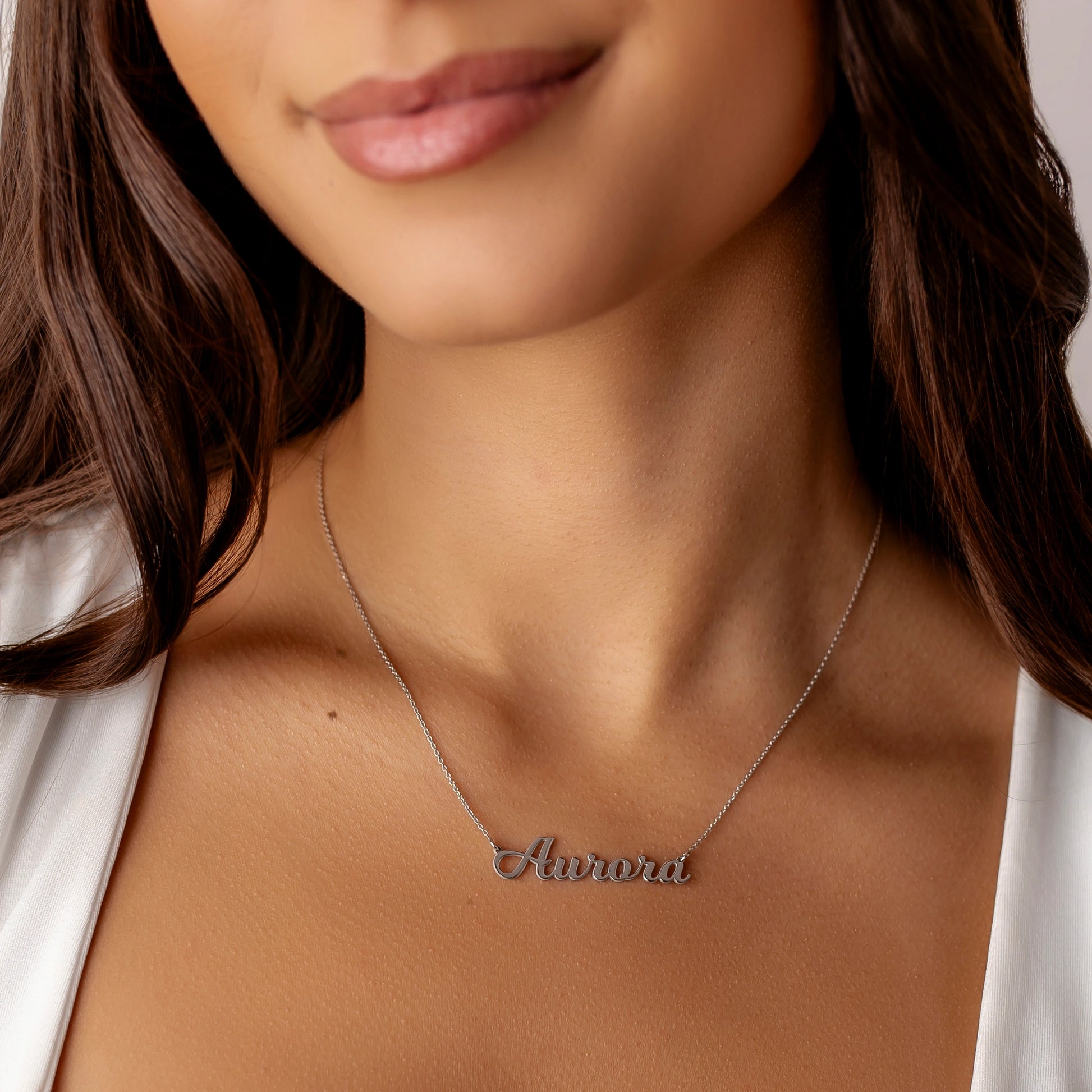 Collar con Nombre en Plata