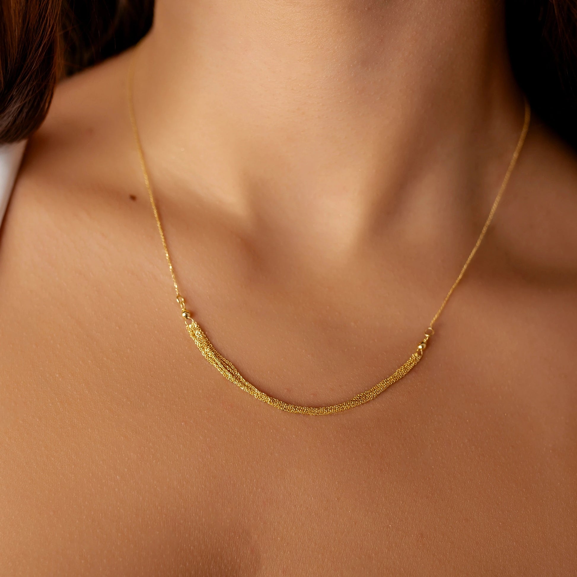 Gold Chains Necklace