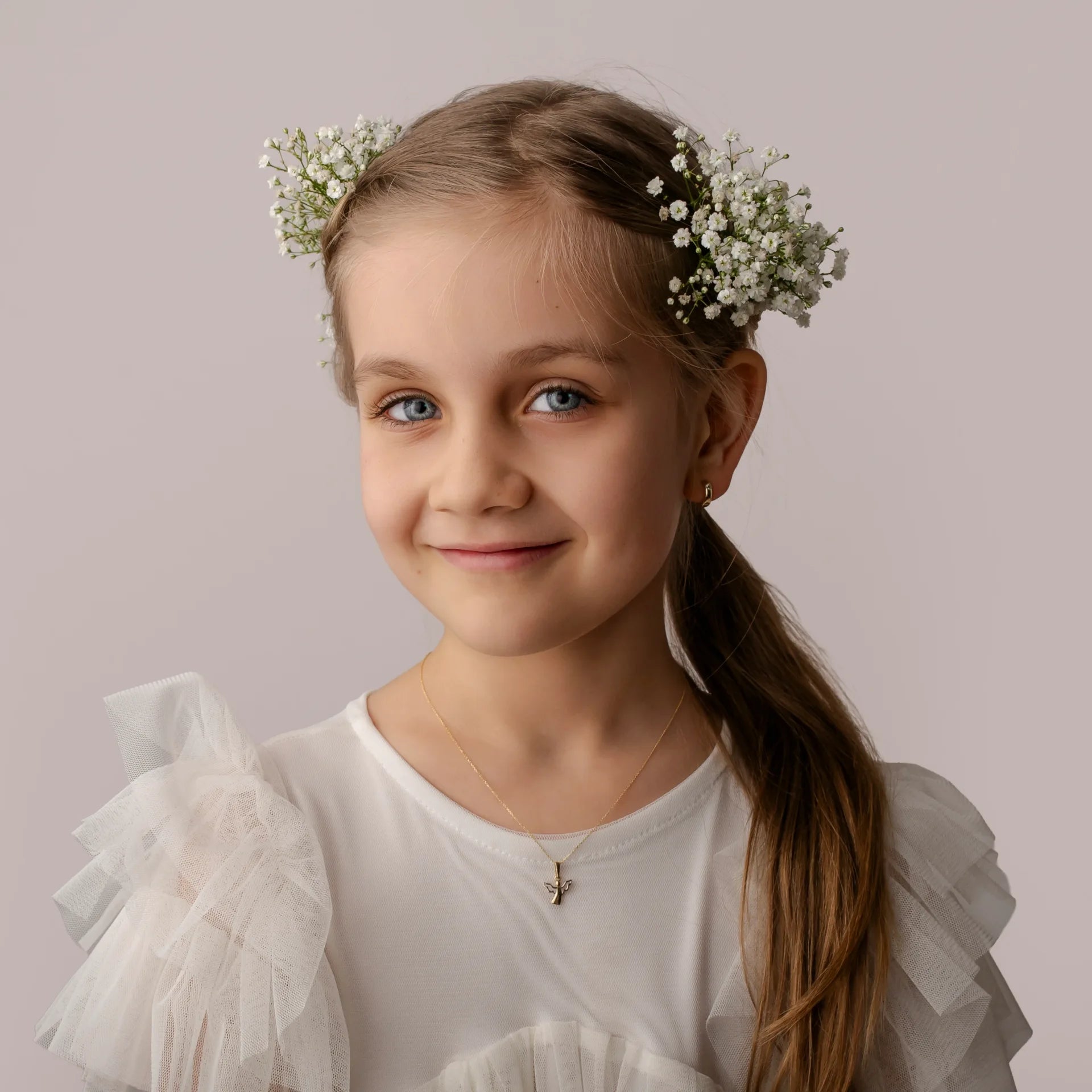 Collana in Oro con Angioletto Bicolore