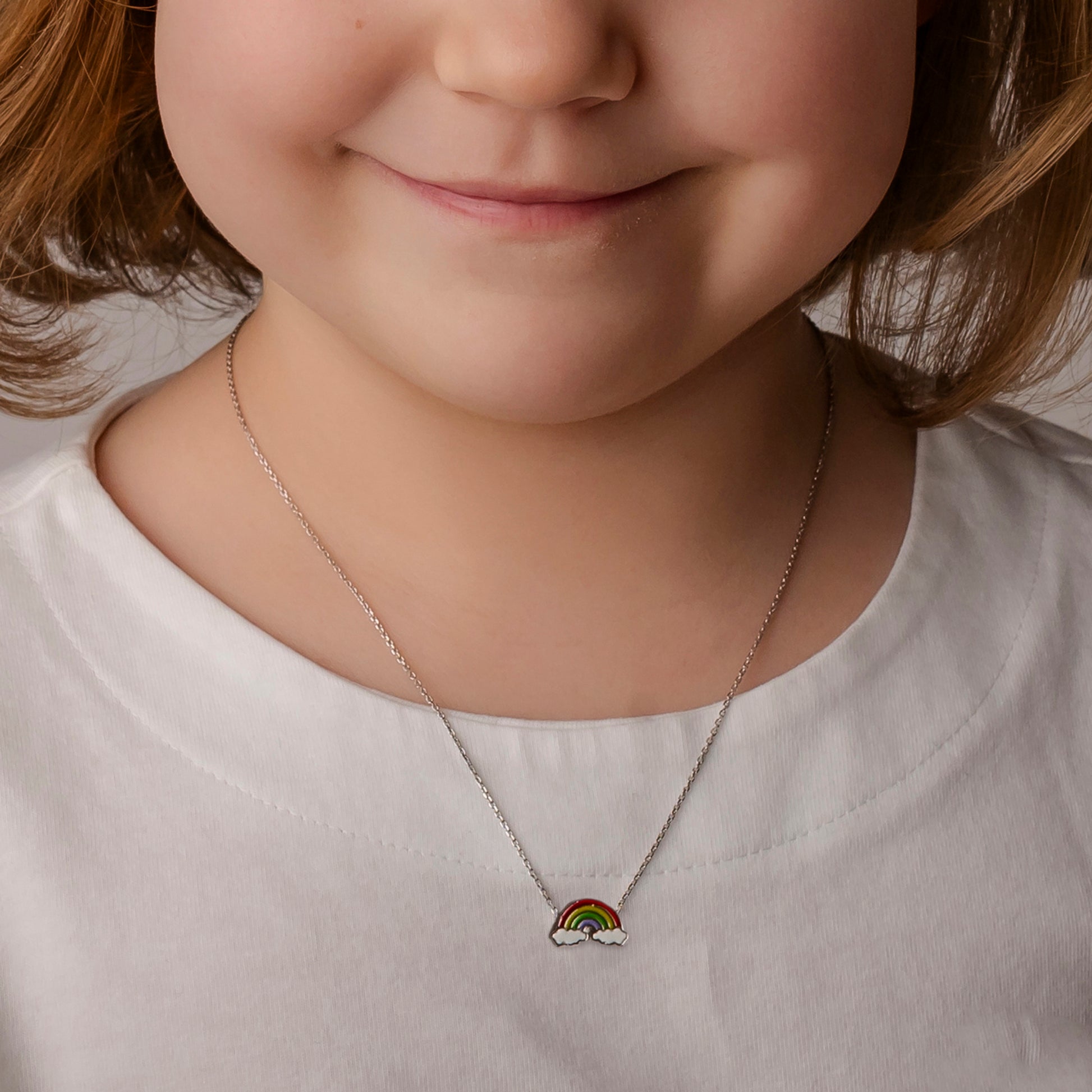 Collier avec Arc-en-ciel et Nuages