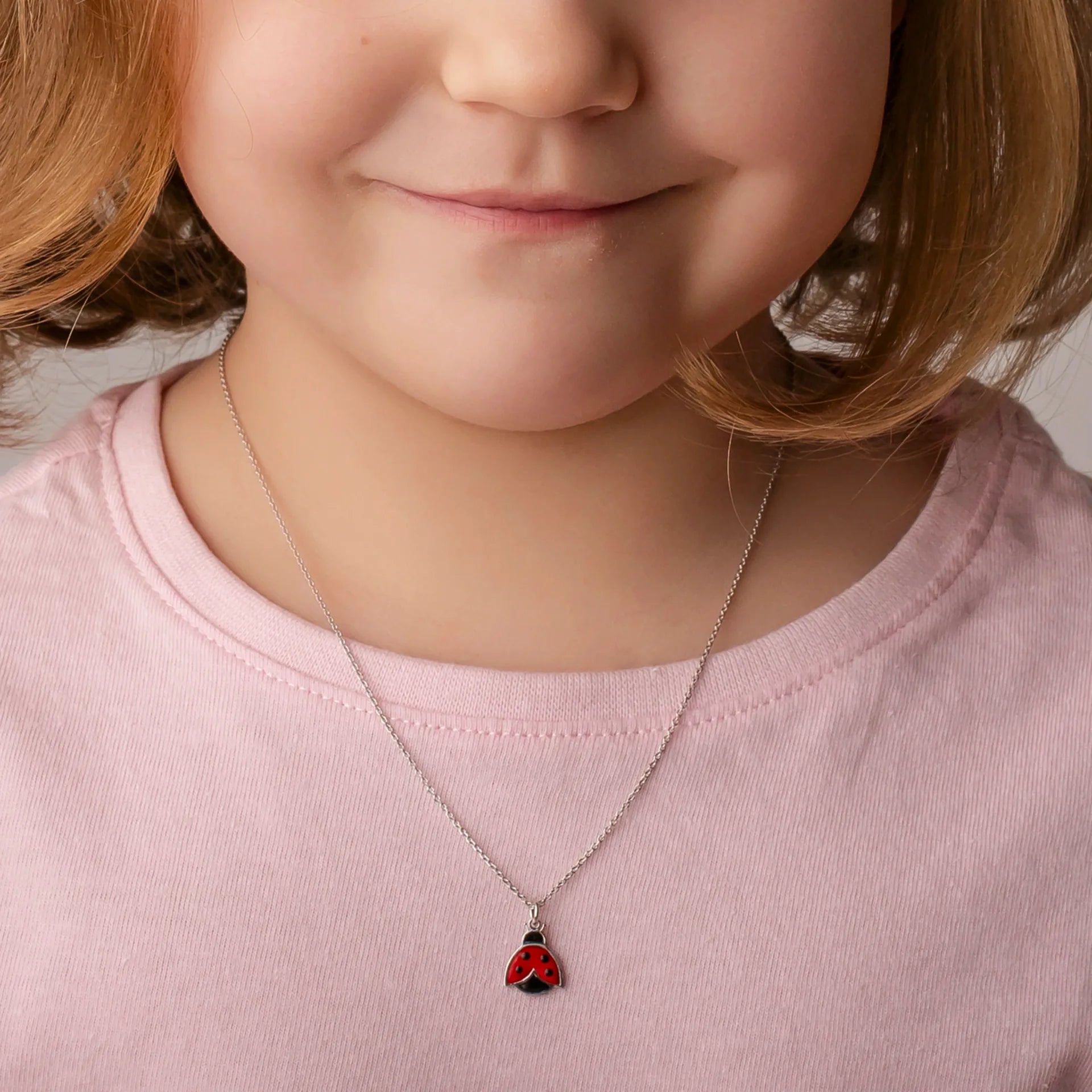 Collier avec Coccinelle Porte-bonheur Dorée