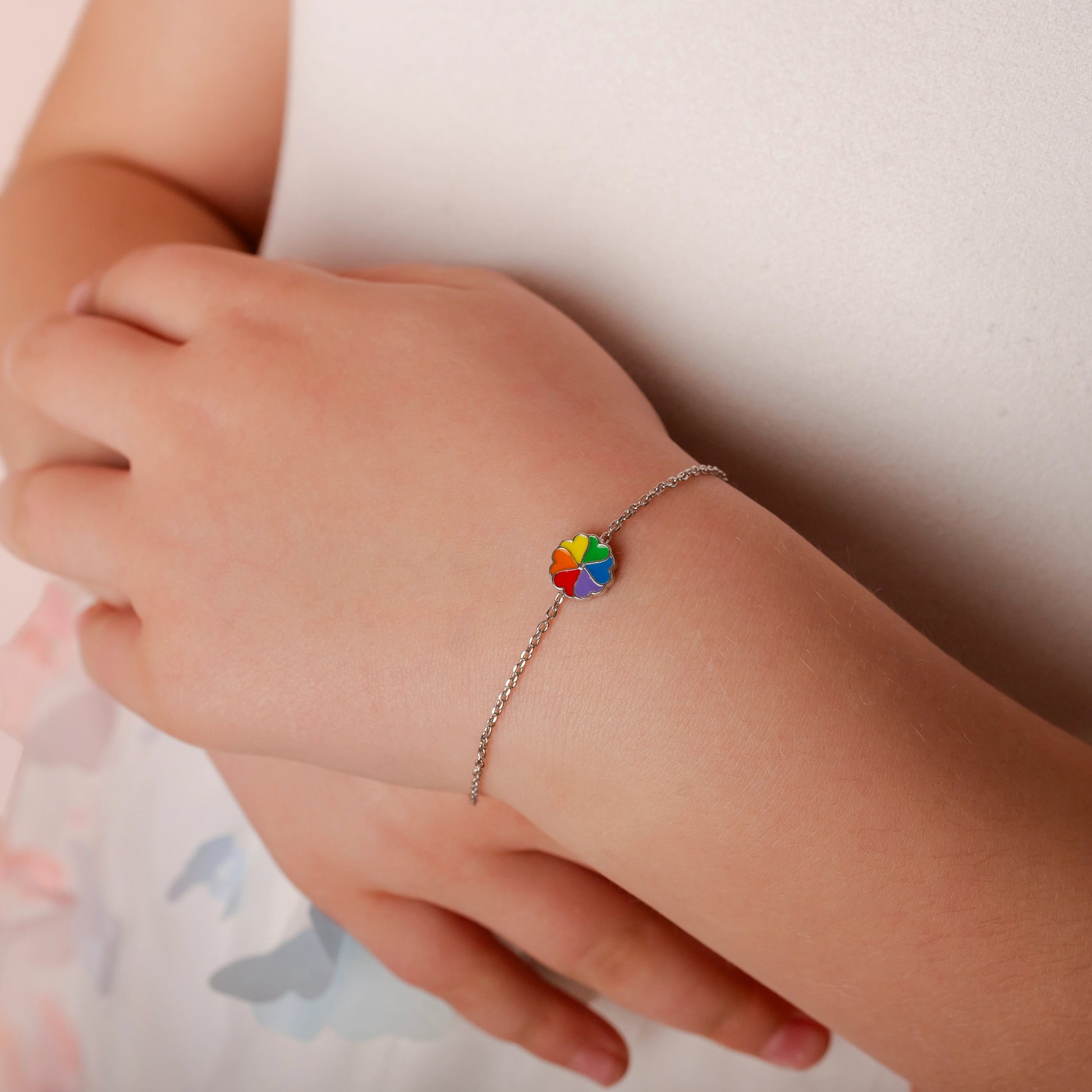 Parure con Fiore Arcobaleno