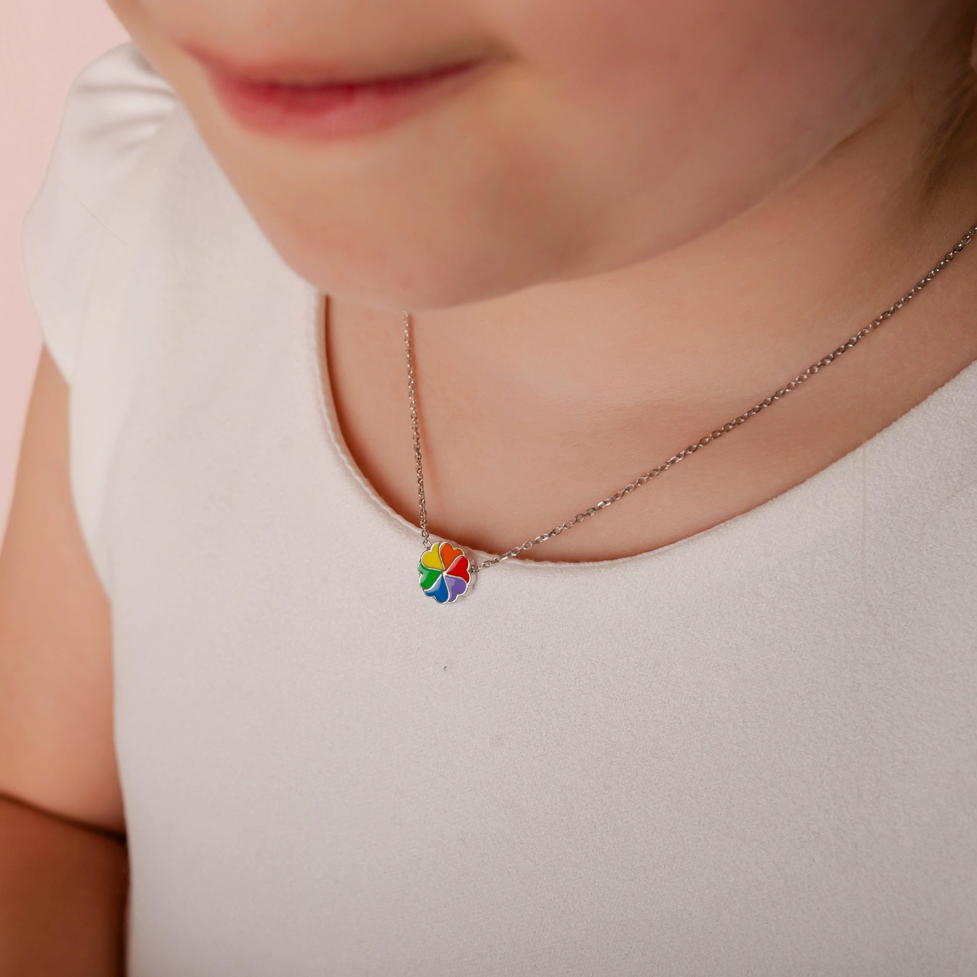 Parure con Fiore Arcobaleno