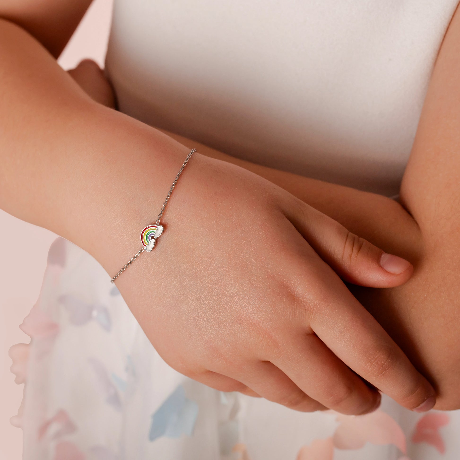 Parure con Arcobaleno e Nuvolette