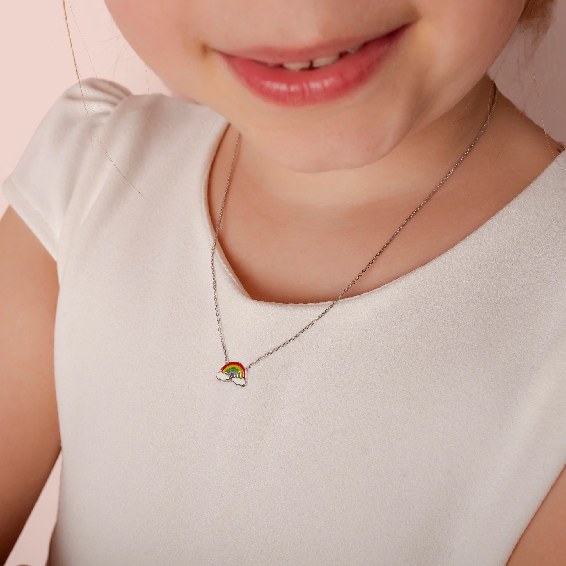 Parure con Arcobaleno e Nuvolette