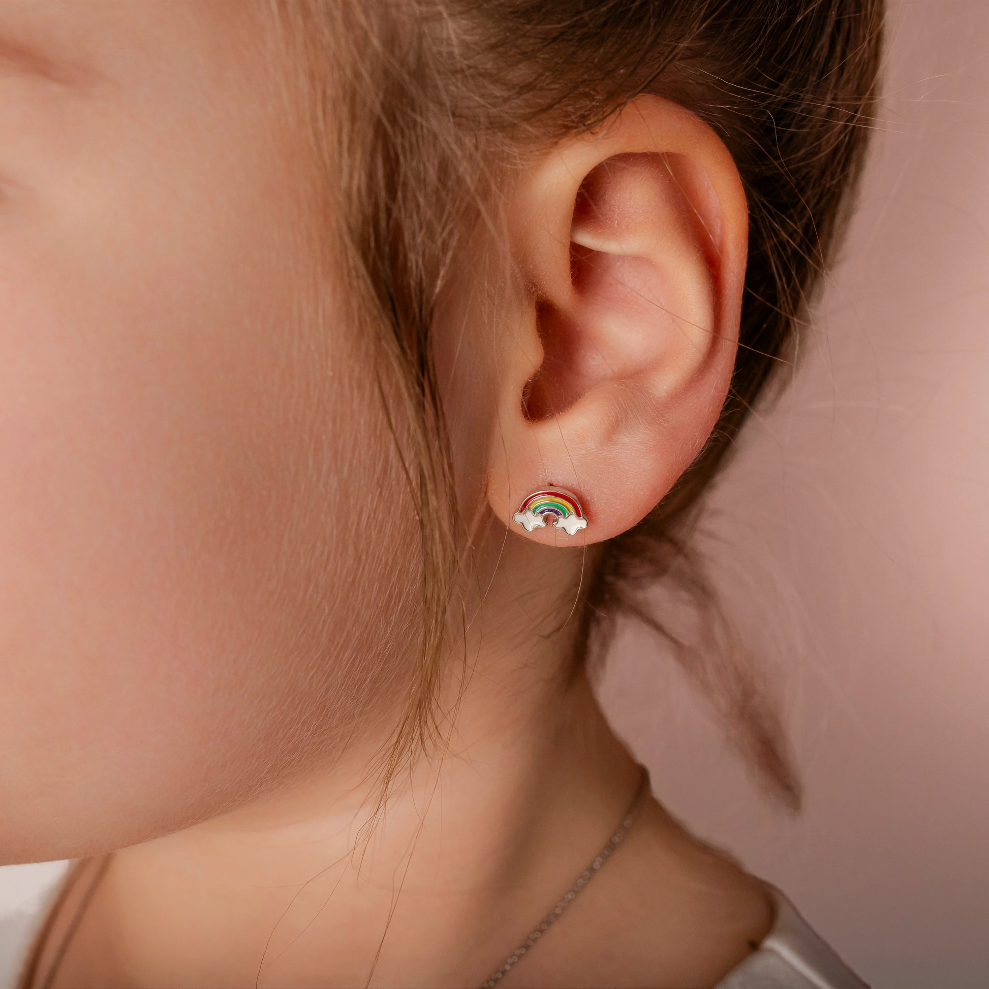 Parure con Arcobaleno e Nuvolette