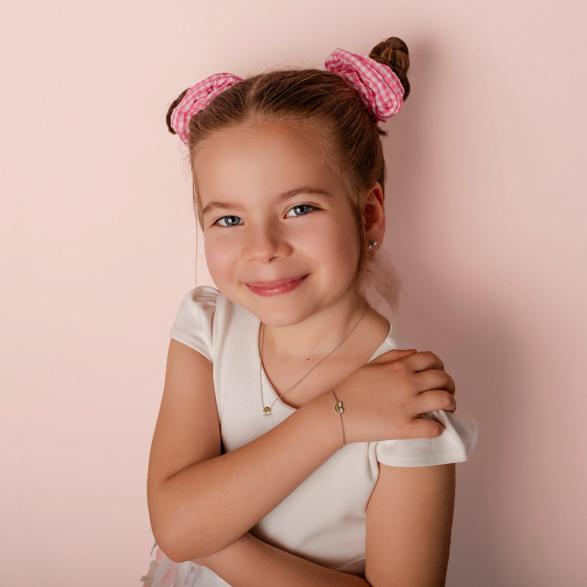 Parure con Arcobaleno e Nuvolette