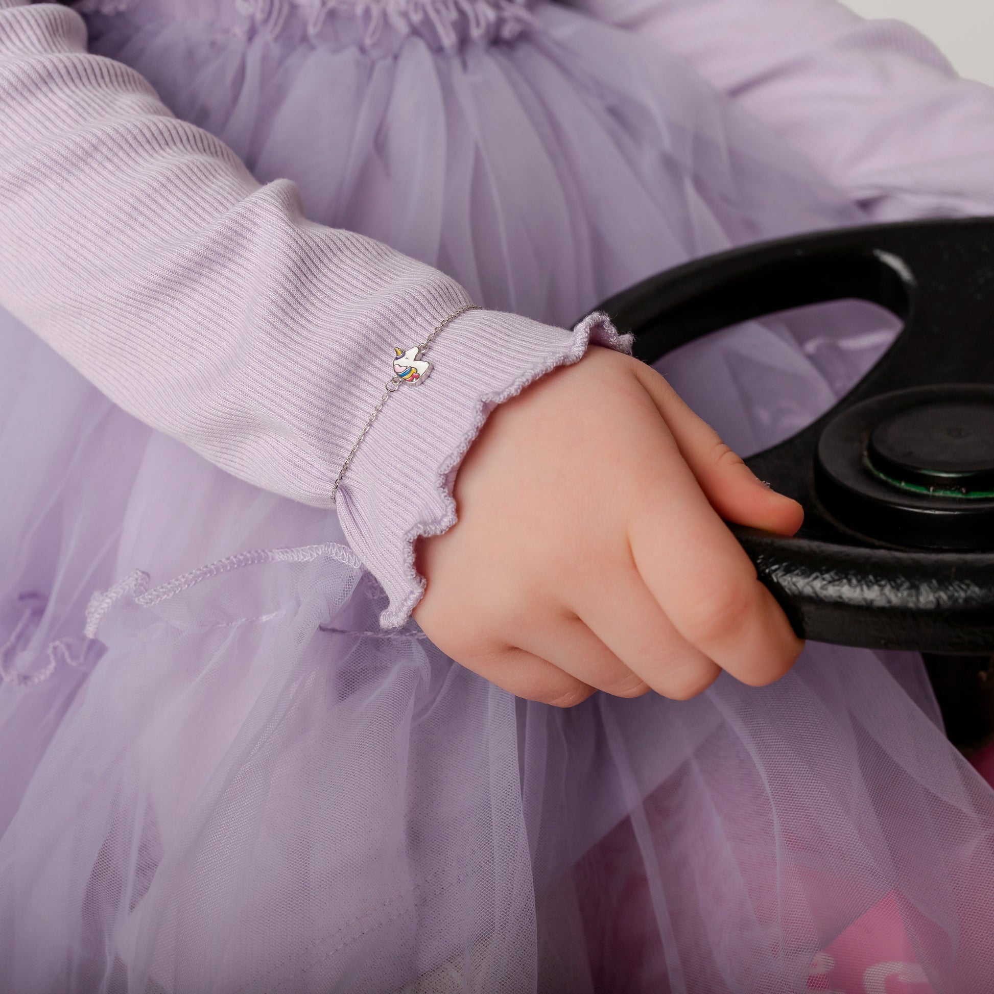 Bracciale con Arcobaleno e Nuvolette