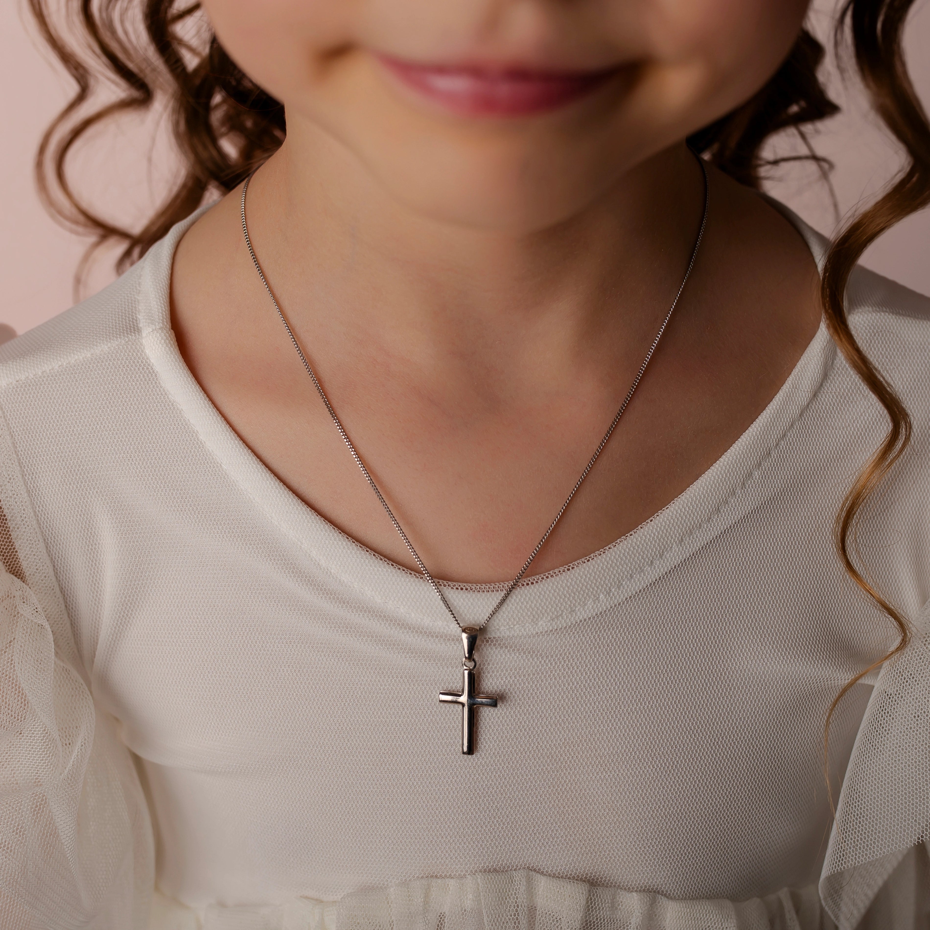 Collana con Crocifisso Liscio
