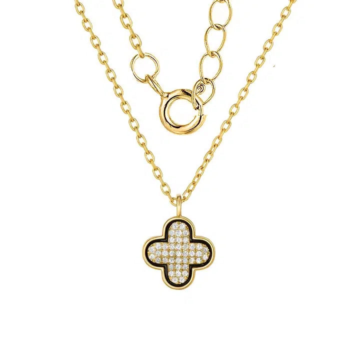 Collana in Argento con Fiore Smaltato