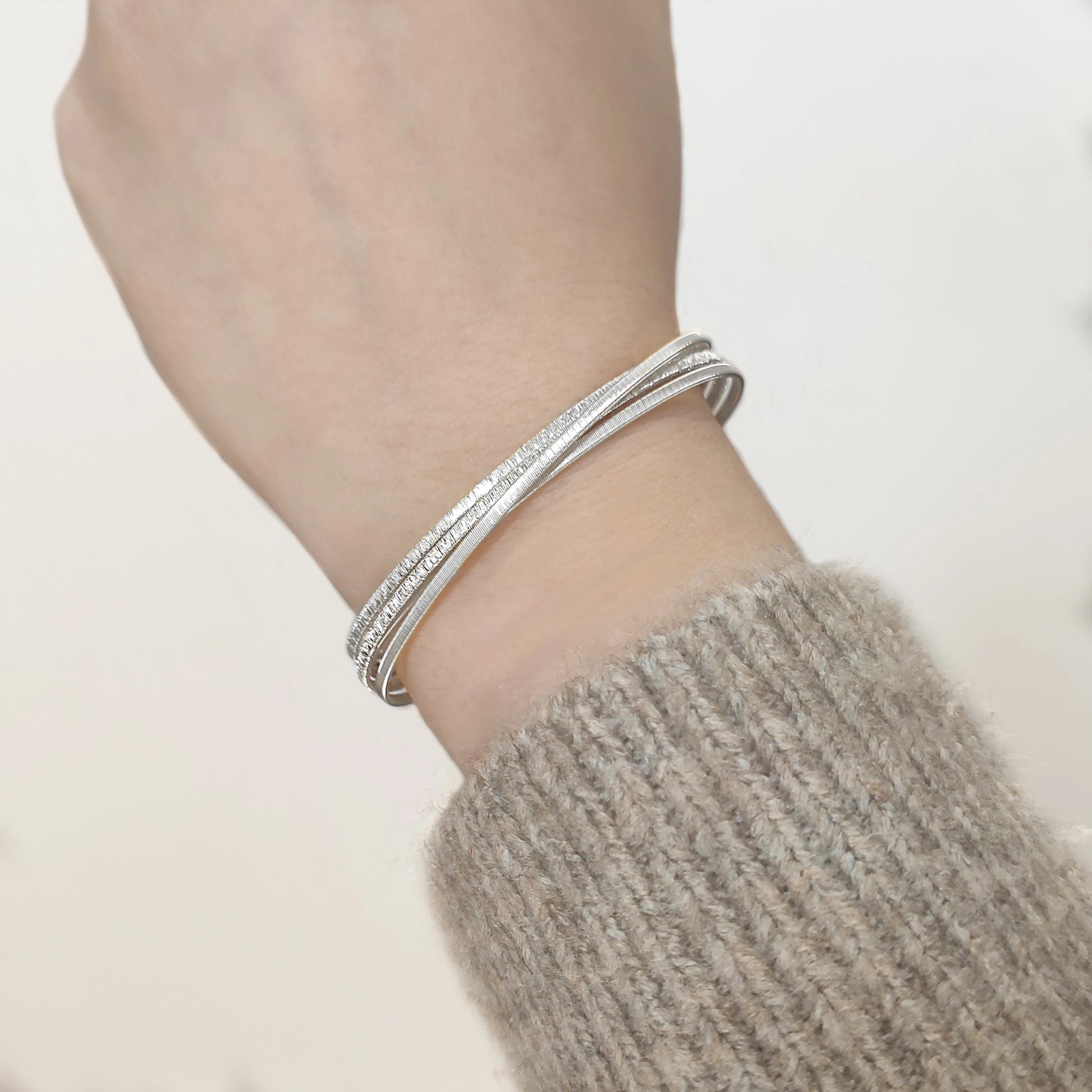 Brazalete Crossing de Plata