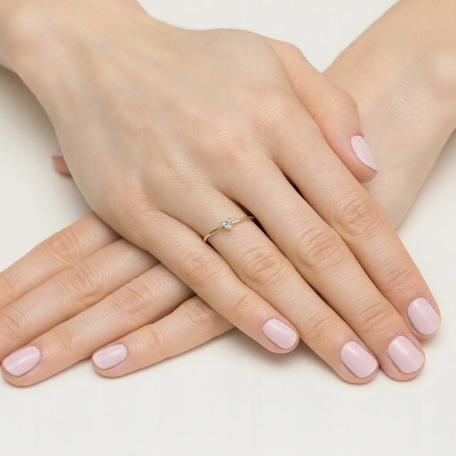 Bague Cuoricino en Or avec Zircone Lumineuse