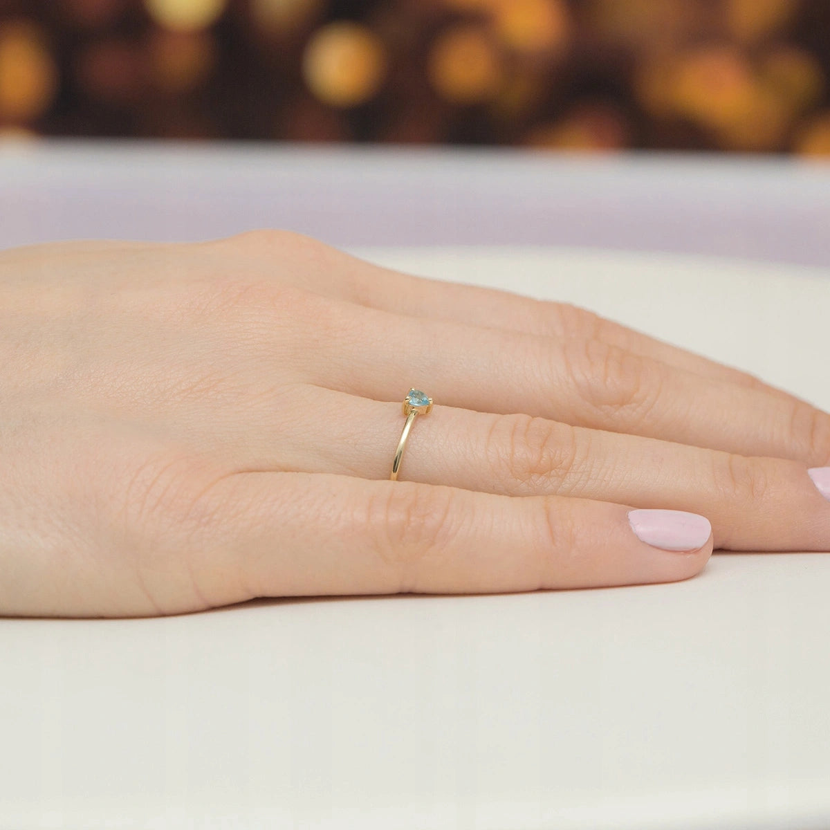 Bague Cuoricino en Or avec Zircone Lumineuse