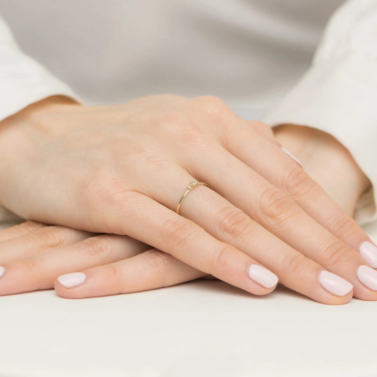 Bague Trilogy en Or avec 3 Zirconiums