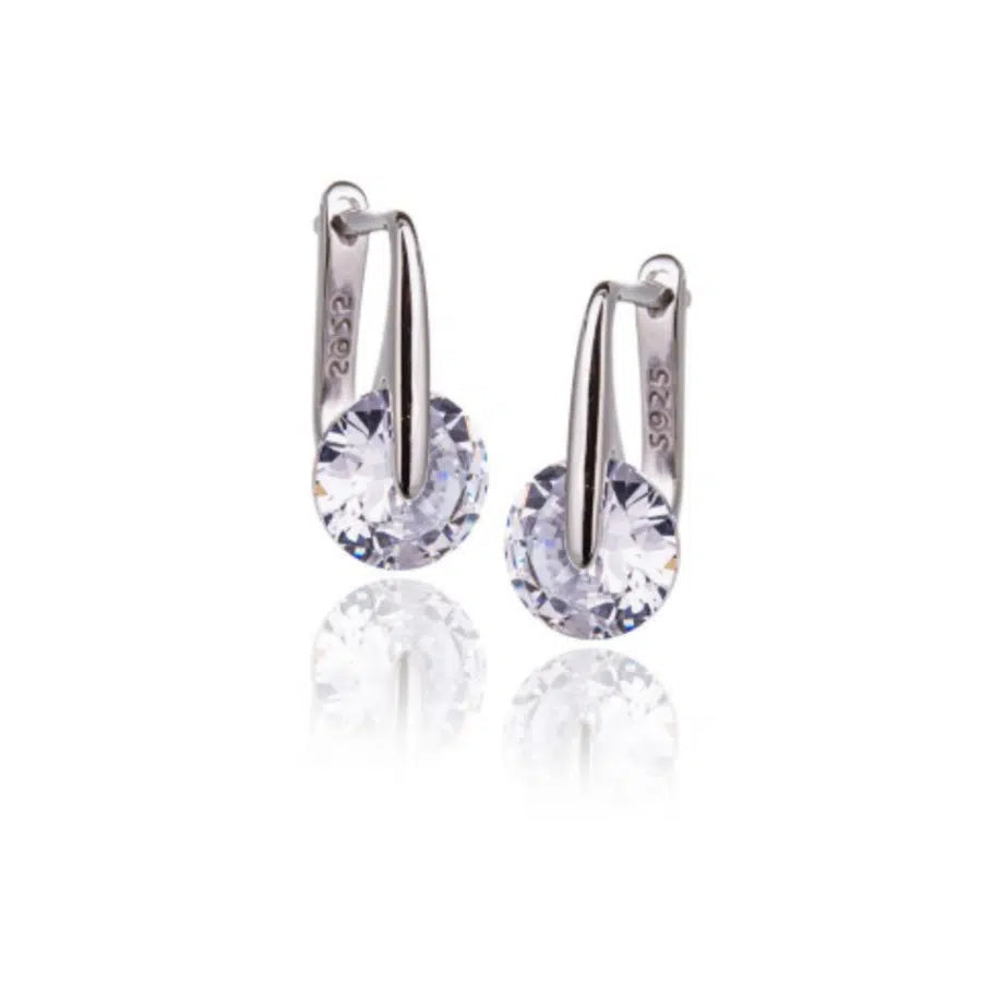 Rhodium Pepita Earrings