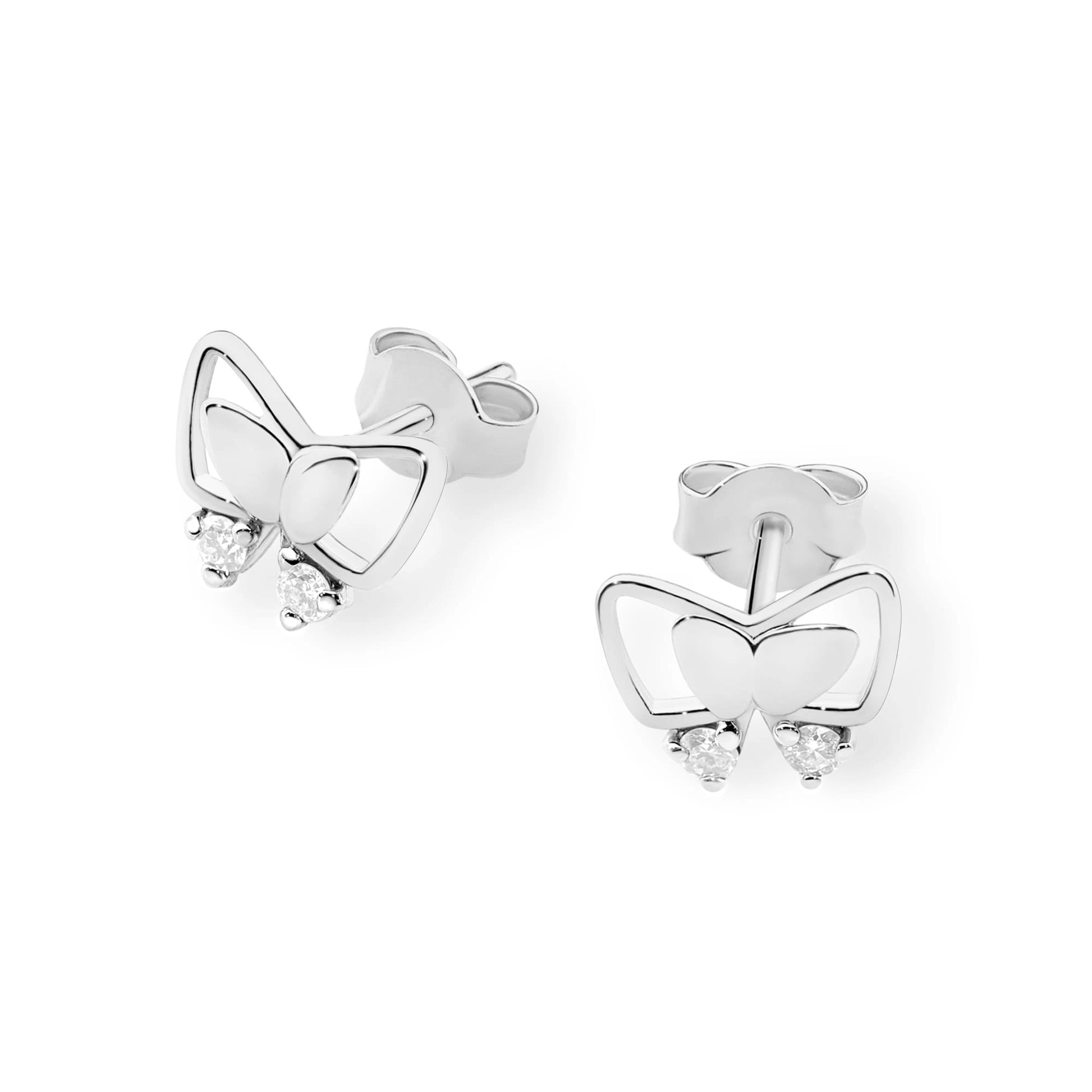 Orecchini Farfalla in Oro con Diamante