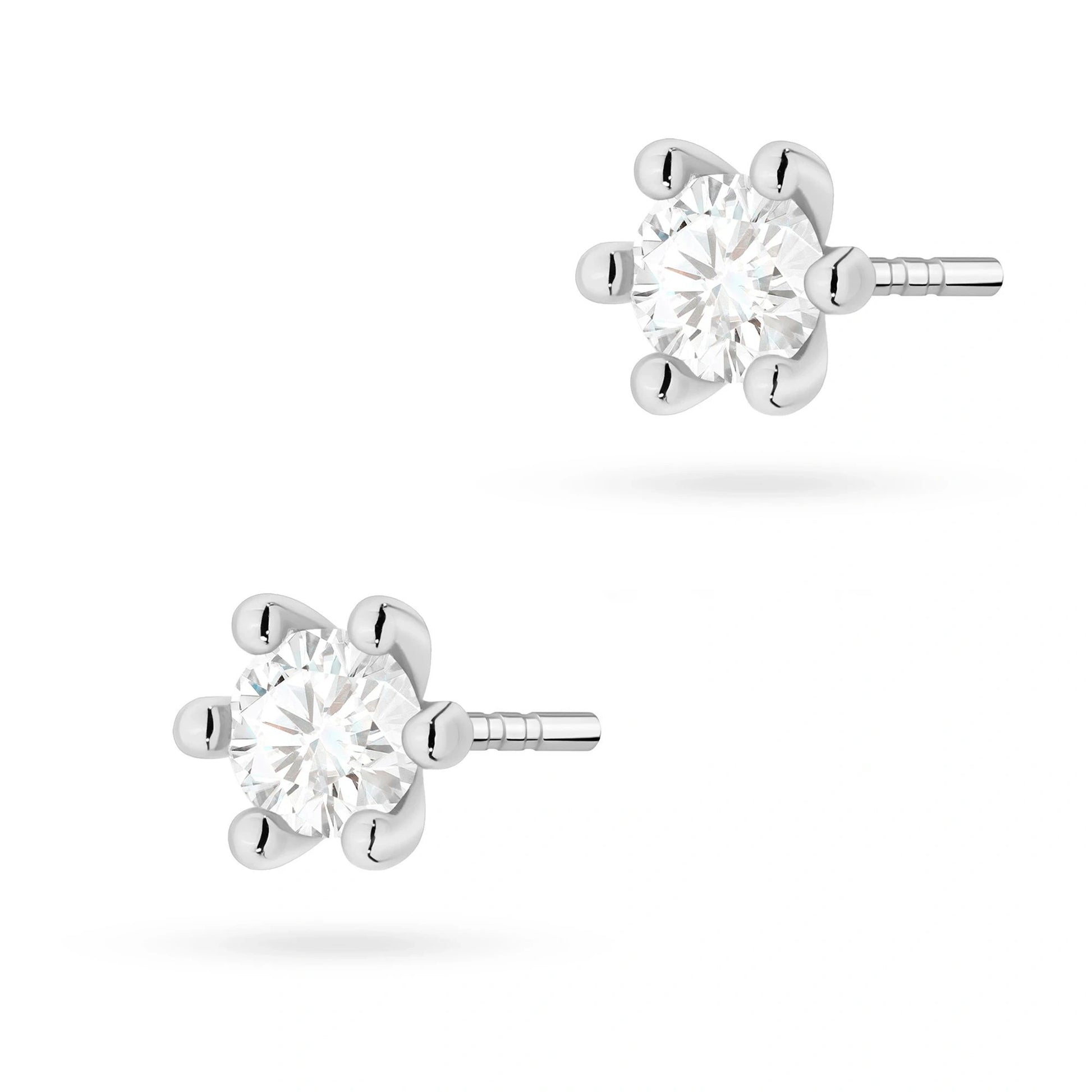 Boucles d’oreilles Soli d’Or avec diamants HPHT
