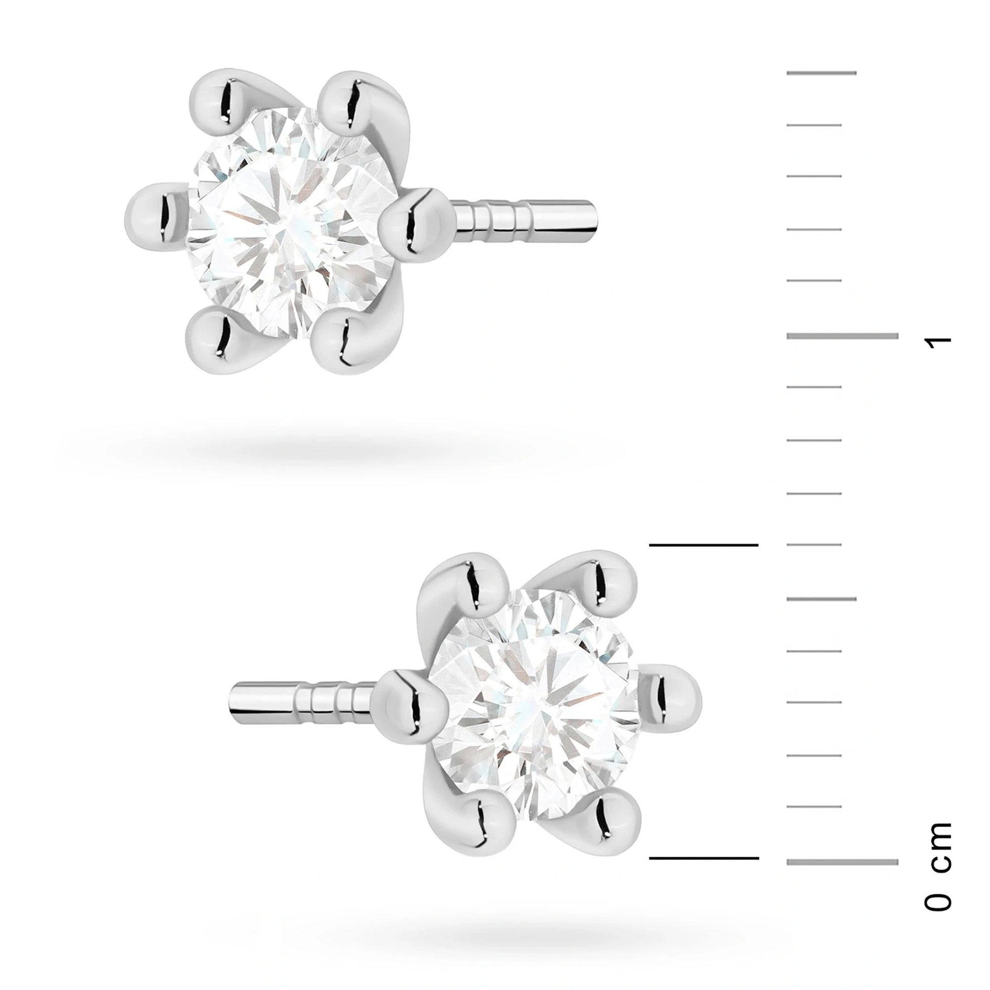 Boucles d’oreilles Soli d’Or avec diamants HPHT