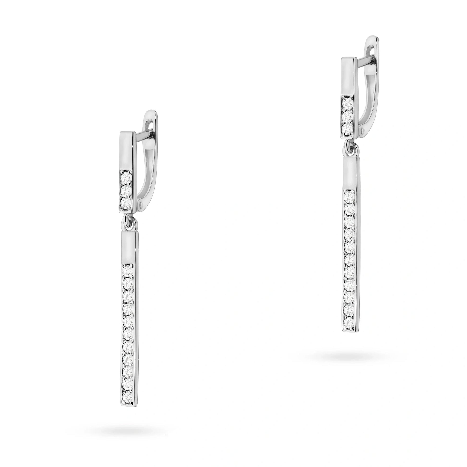 Match Drop Earrings in Gold and Diamonds