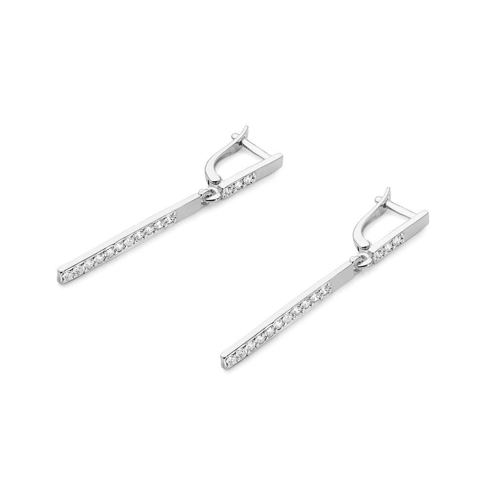 Match Drop Earrings in Gold and Diamonds