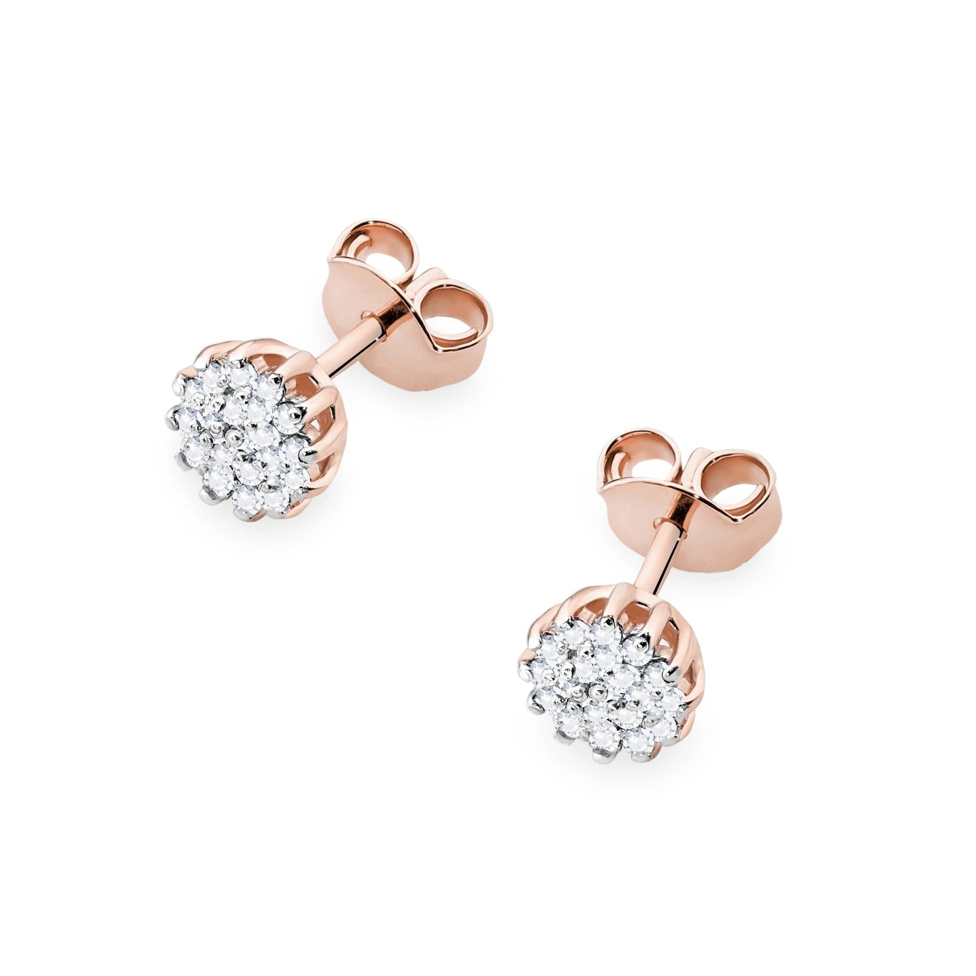 Amelia Earrings in Gold and Diamonds