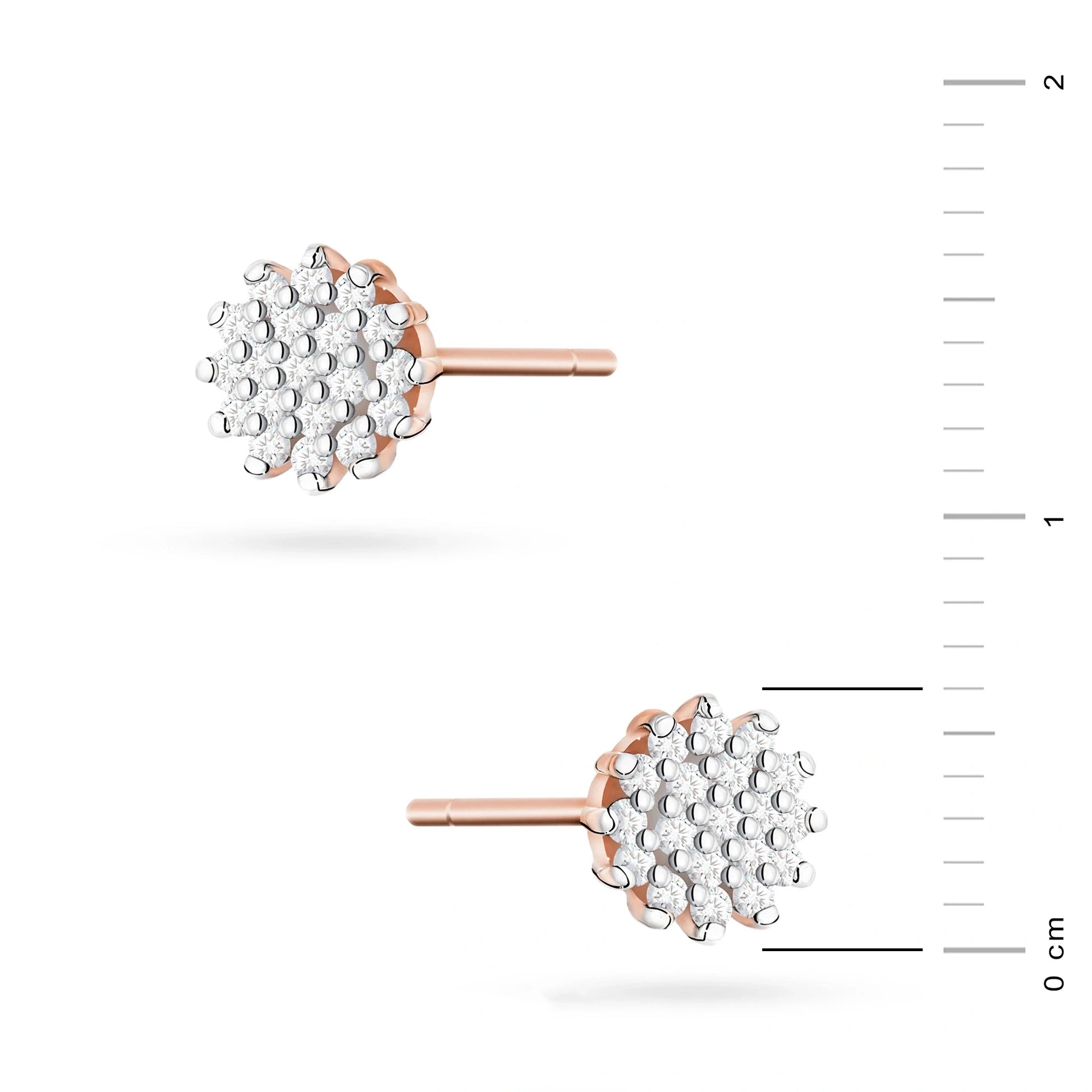 Amelia Earrings in Gold and Diamonds