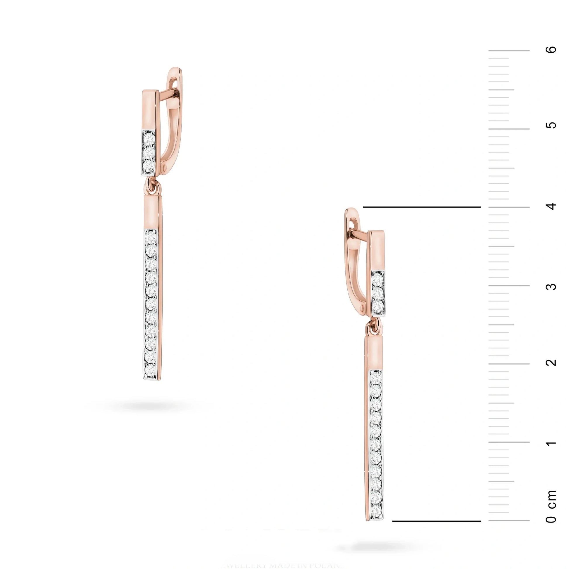 Match Drop Earrings in Gold and Diamonds
