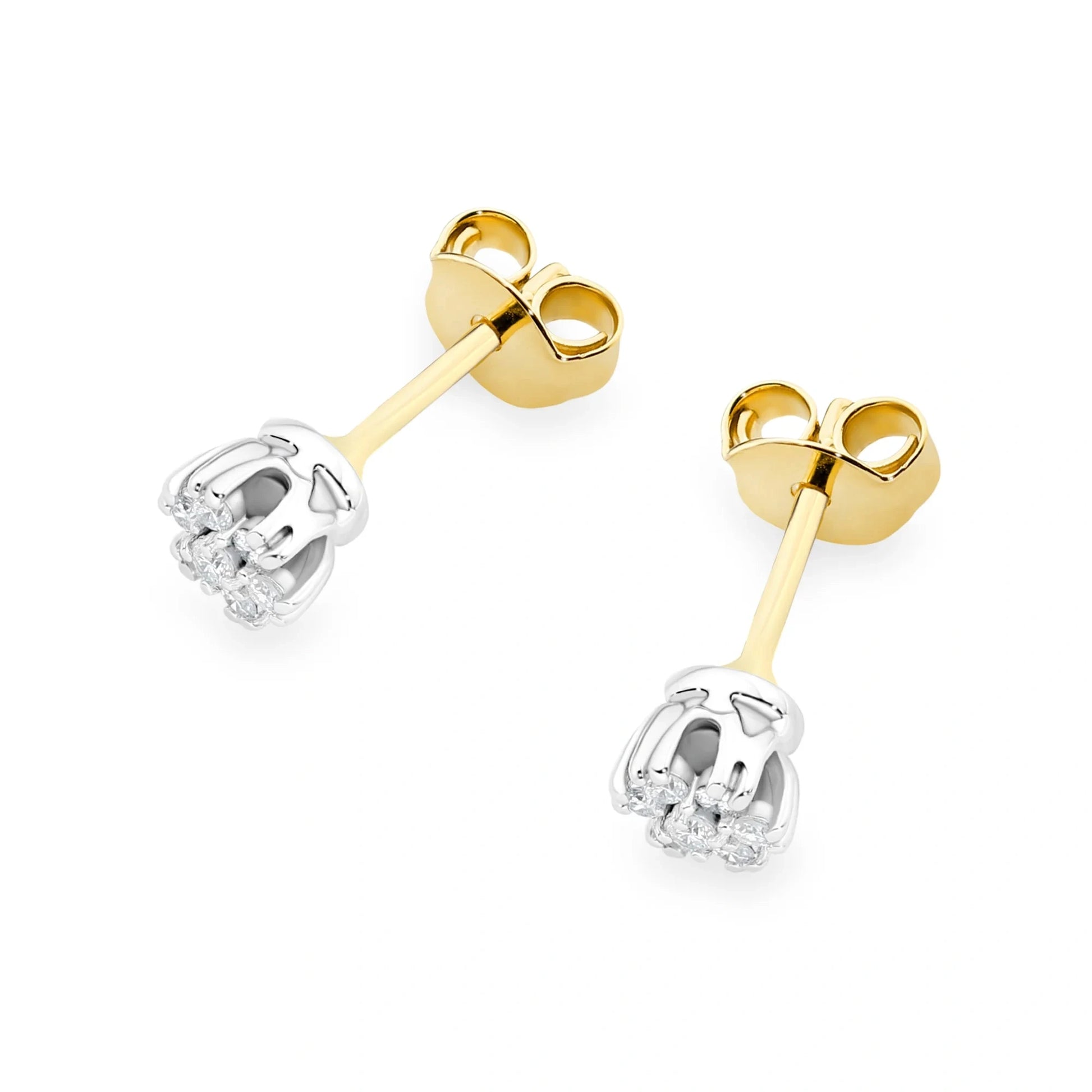 Orecchini Punto Luce in Oro e Diamanti