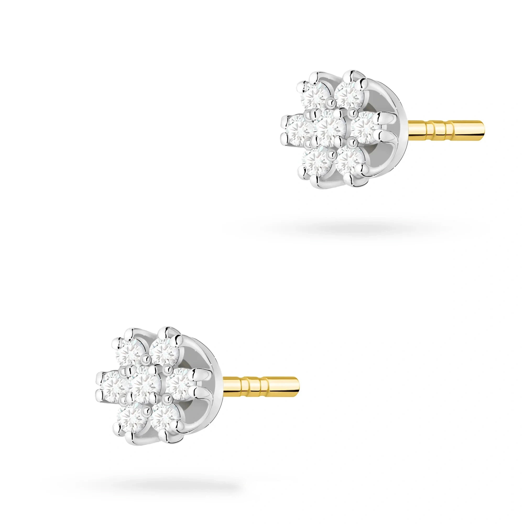 Pendientes Punto de Luz en Oro y Diamantes