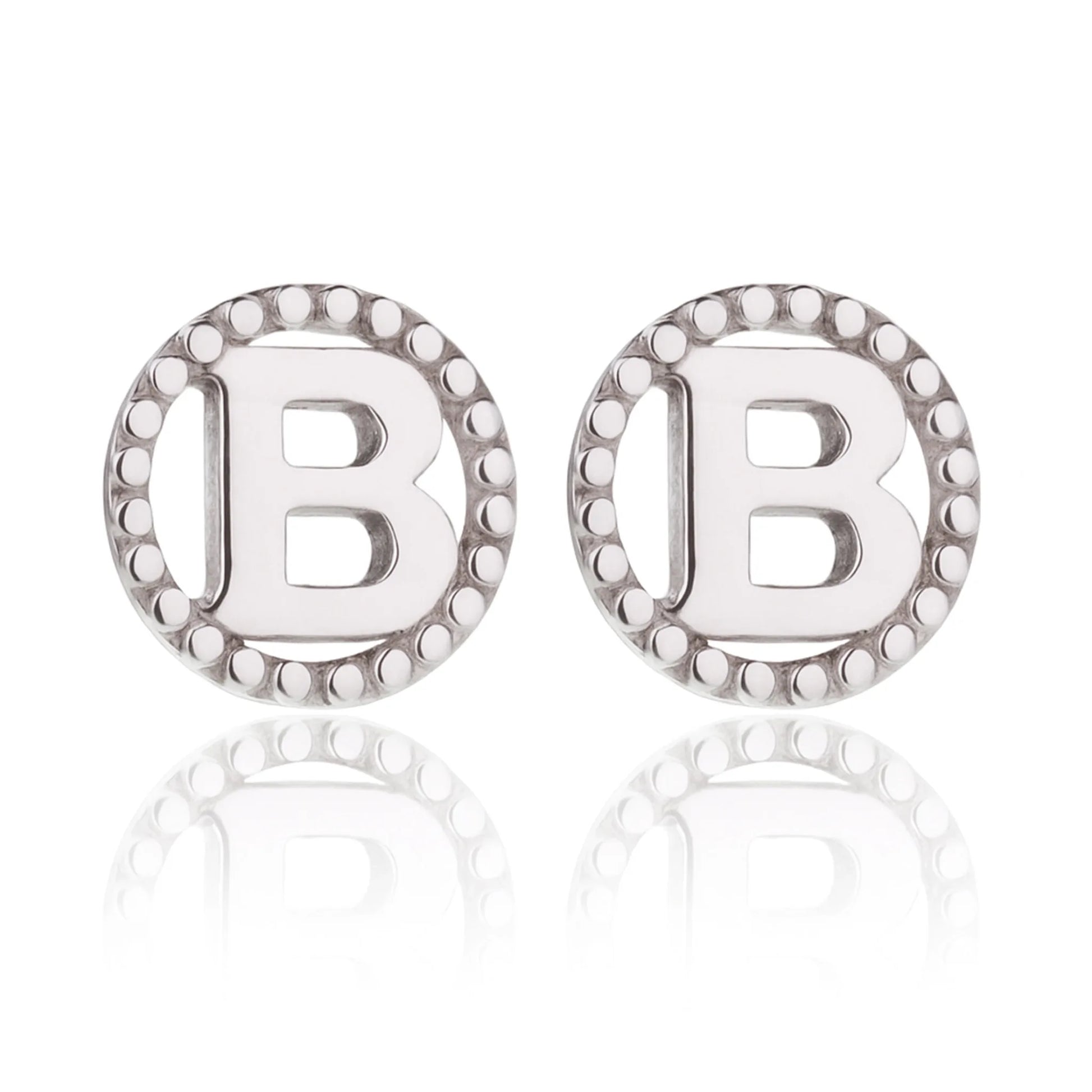 Earrings with Circled Letter