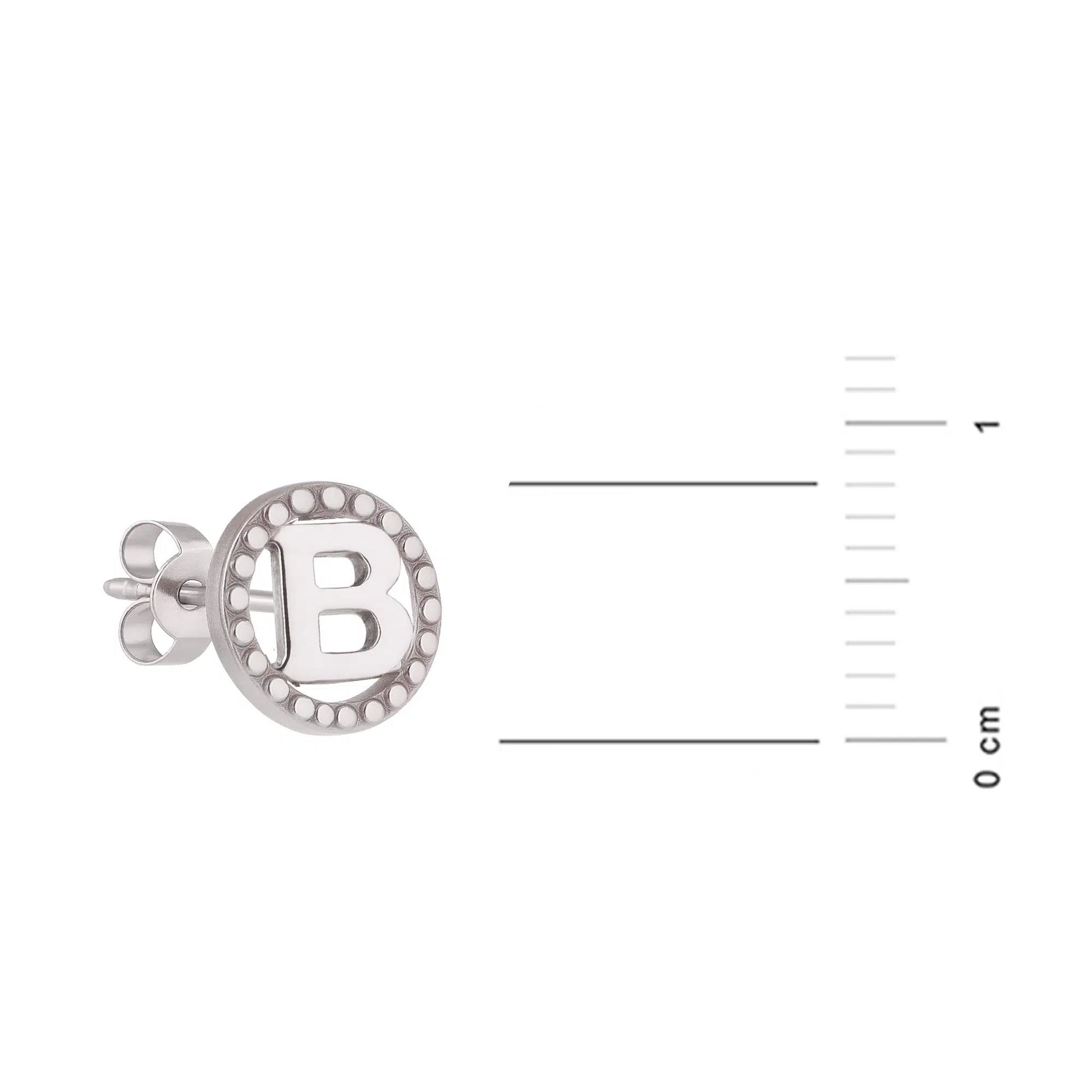 Earrings with Circled Letter